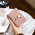 Lianbu 2025 new short wallet, stylish, simple zippered printed multifunctional coin purse