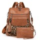 Cute new retro leopard print women's backpacks, fashionable large-capacity backpacks, wholesale