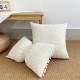 French light luxury mesh lace pillow, ins cotton and linen floral sofa cushion cover, dual-use bow lumbar pillow French light luxury mesh lace pillow, ins cotton and linen floral sofa cushion cover, dual-use bow lumbar pillow