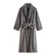 Premium, double-layered, thickened, Austrian grain fleece nightgown, new for women, winter (25 new styles), extra-long, stylish, short, warm, autumn bathrobe.