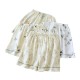 Summer women's shorts, pure cotton double-layer gauze, thin, loose, wrinkled, comfortable, breathable loungewear, suitable for outdoor wear.