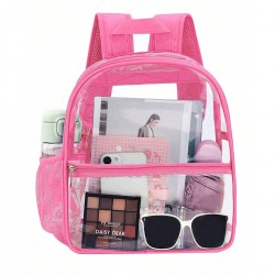 Transparent PVC backpack, outdoor portable backpack, large capacity, simple student backpack, factory direct