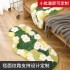 Cross-border popular, highly absorbent bathroom entrance mat, non-slip, thickened, quick-drying checkerboard pattern, toilet, and bathroom floor mat.