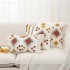 Modern minimalist throw pillow, light luxury high-end cushion, vintage throw pillow, black and white neo-Chinese pillowcase, fabric headboard lumbar pillow.