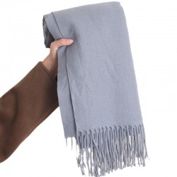 Women's winter imitation cashmere, artistic autumn and winter, thickened, warm, dual-use, solid color, Korean-style, stylish scarf