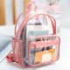 Cross-border transparent backpack, new summer casual PVC backpack, jelly bag, large capacity, transparent student backpack
