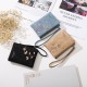 Prettyzys' new women's wallet, a short, frosted, retro, casual, PU, ​​student wallet.