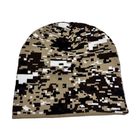 New autumn and winter Kuromi Stitch jacquard knitted hat, anime Sanrio warm pullover wool hat.