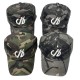 New American distressed lettered embroidered large logo camouflage baseball caps, outdoor casual sun protection caps.