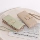Lianbu new women's long wallet, Japanese and Korean style, fresh and simple, solid color, multi-card slots, student wallet.