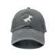 Wholesale Korean 2025 new style washed retro puppy embroidered baseball cap for women with large heads, small flattering cap