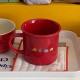 Mangmang's homemade spring cartoon outing puppy mug, ceramic water cup, cute green coffee cup gift with a swoosh.