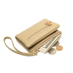 Pretty 2023 New Women's Short Wallet, Zippered Folding Multifunctional Large-Capacity Wallet, Clutch, Wholesale