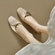French evening-style pumps for women, new Korean-style retro grandma shoes for spring and autumn, flat slip-on shoes. French evening-style pumps for women, new Korean-style retro grandma shoes for spring and autumn, flat slip-on shoes.