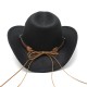 Metallic Bull Head Logo Western Cowboy Hats, Cross-Border Hot Selling Autumn and Winter Wool Jazz Hats, Men's and Women's Felt Hats