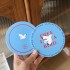 Manmang Grocery creative cartoon puppy happy birthday absorbent ceramic coasters, round insulated coasters for coffee gifts