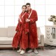 End-of-Year 2022 New European and American Crafted Jacquard Double-Layer Thickened Plus-Size Flannel Nightgowns Net Weight: 1300g End-of-Year 2022 New European and American Crafted Jacquard Double-Layer Thickened Plus-Size Flannel Nightgowns Net Weight: 1300g