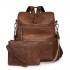 New retro bags, large-capacity, multifunctional women's backpacks, PU bags, wholesale women's bag sets