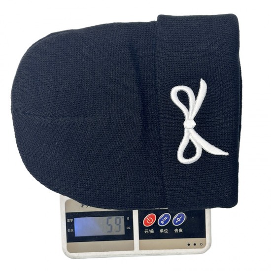 New cross-border knitted hats for women, fashionable and versatile, autumn and winter, Korean-style outdoor bow embroidered wool hats. New cross-border knitted hats for women, fashionable and versatile, autumn and winter, Korean-style outdoor bow embroidered wool hats.