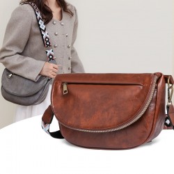 Cross-border women's bags, new stylish retro shoulder and crossbody bags, women's casual and simple chest bags