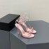 French Elegant High-Heeled Sandals for Outdoor Wear, Square-Toe Open-Toe Minimalist Stiletto Sandals for Women