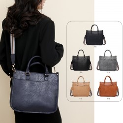 Women's bags, cross-border bags, new casual retro tote bags, fashionable and versatile shoulder and crossbody bags.