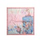 2025 new rural-style silk scarves, versatile spring and summer, elegant scarves and shawls, dual-use French simple imitation silk square scarves.