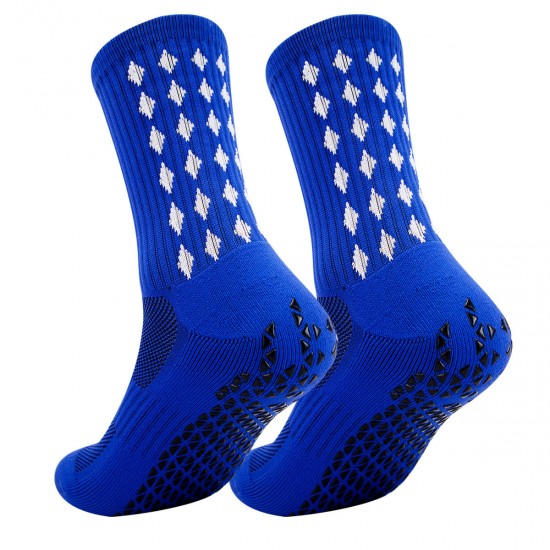 Adult adhesive-coated football socks with thickened towel soles for practical combat, sweat-wicking, breathable mid-length sports non-slip socks