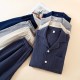 Fresh and elegant women's pajamas, pure cotton double-layer gauze, cute round-neck, loose long-sleeved dress, loose home clothes set