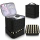 Best-selling cross-border double-layer Heightened cosmetic bag with storage, large capacity, portable toiletries, cosmetic bag, nail polish storage bag