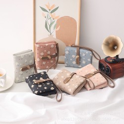 2025 Spring/Summer New Korean-Style Small Fresh Zipper Clasp Short Multifunctional Card Holder Handbag
