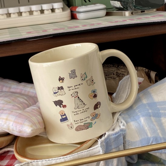 Korean Instagram cartoon koala bear glass, heat-resistant simple milk cup, niche creative gift. Korean Instagram cartoon koala bear glass, heat-resistant simple milk cup, niche creative gift.