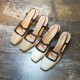 5cm Riveted Shallow-Haired Sandals with Internal Height Increase Nude pointed-toe soft patent leather French-style slip-on shoes for women, versatile for commuting.
