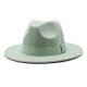 New autumn and winter wide-brim hats for men and women, Korean-style fashionable woolen jazz hat, British-style topper CMN047
