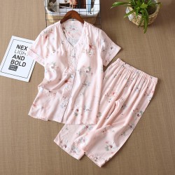 Women's autumn and winter flannel pajamas, thickened, warm, heart-shaped coral fleece, tapered, loose loungewear