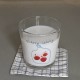 INS retro hand-painted fruit shot glass, niche refreshing glass, heat-resistant espresso cup for couples.