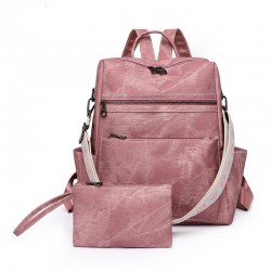 2025 Spring cross-border women's backpack, lightweight women's retro backpack, large-capacity, casual travel dual-use shoulder bag.