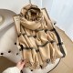 Autumn and winter double-sided colorblock plaid tassel scarves, simple and versatile, warm, men and women couples scarves, birthday gifts.