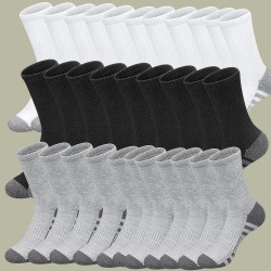 Men's deodorant and sweat-wicking summer mid-calf socks, basketball socks, plus-size men's sports socks