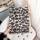 European and American classic retro style, a high-end leopard print scarf for women, a fashionable and elegant fall/winter warm faux cashmere tassel shawl.