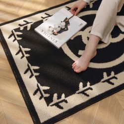 Ins-style Korean-style absorbent bathroom floor mats, thickened flocked, non-slip bathroom and bathtub floor mats, and bedroom bedside carpets.