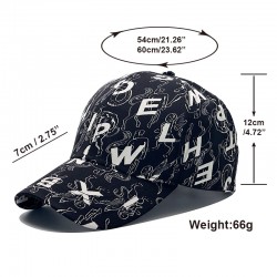 New cross-border letter-printed baseball cap, fashionable and versatile, spring and summer outdoor sun hat for men and women.