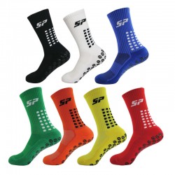 Mid-calf non-slip soccer socks with a terry sole and thickened sports socks, non-slip and deodorizing, sweat-wicking training socks