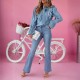 Amazon Cross-Border European and American 2024 Spring/Summer New Flared Jeans for Women: Stylish and Elegant Commuter Casual Pants