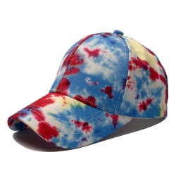 New cross-border Amazon spring and summer new printed sun hat, outdoor fashion casual tie-dye baseball cap, men's and women's sun hat