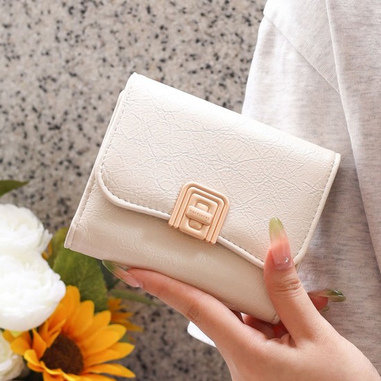 New cross-border women's wallet, short foldable, multifunctional, fashionable storage bag, card holder, mini student coin purse