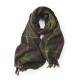 2025 Faux Cashmere Plaid Scarf, Winter Hot Selling Men's and Women's Thickened Warm Scarf, Women's Tassel Shawl, Wholesale