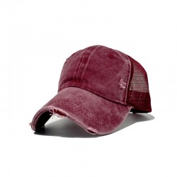 Wholesome cross-border hats for men, American retro adult mesh cap, spring and summer sun hat, breathable, fashionable baseball cap for women.