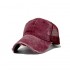 Wholesome cross-border hats for men, American retro adult mesh cap, spring and summer sun hat, breathable, fashionable baseball cap for women.