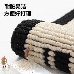 Cross-border original cream-style carpets, Nordic solid color, simple floor mats, stain-resistant, wholesale absorbent bathroom floor mats